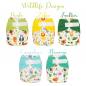 Preview: Blümchen diaper cover OneSize PUL Hook Wildlife Editon