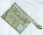 Preview: Blümchen mini wetbag PUL with 2 compartments FLORAL green