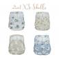 Preview: Blümchen 2in1 shell Newborn (3-6kg) HARMONY Designs - recycled PES