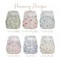 Preview: Blümchen diaper cover OneSize PUL Hook Harmony Designs (recycled PES)