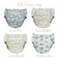 Preview: Blümchen diaper cover XL PUL Snaps Harmony Designs - recycled PES