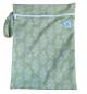 Preview: Blümchen waterproof wetbag PUL FLORAL green (Made in Turkey)