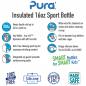 Preview: Pura Isolierte Sportflasche 475ml mit Sleeve (1 Stück)