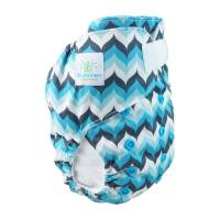 Blümchen Premium Pocket diaper Shell (3-16kg) Velcro geometric designs (Made in Turkey)
