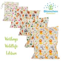 Blümchen waterproof nappy bag PUL Wildlife Edition