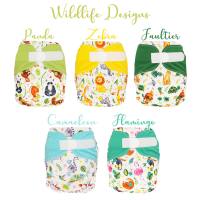 Blümchen diaper cover retail pack of 50 OneSize PUL Wildlife Editon