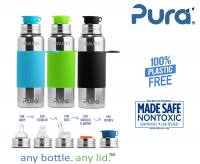 Pura Stainless steel Insulated Sport bottle 600ml Sleeve (1 pc)