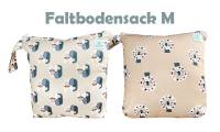 Blümchen wasserdichter Faltbodensack PUL mit Zip Cozy Designs Größe M