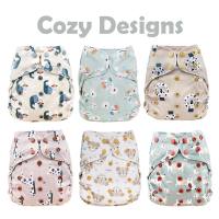 Blümchen diaper cover OneSize PUL Snaps Cozy Designs