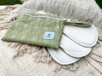 Blümchen PUL Tasche für Slipeinlagen XS FLORAL grün