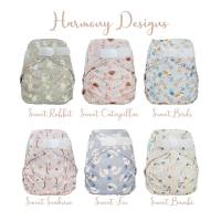 Blümchen diaper cover OneSize PUL Hook Harmony Designs (recycled PES)