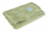 Blümchen Changing mat PUL FLORAL green BAMBOO (Made in Turkey)