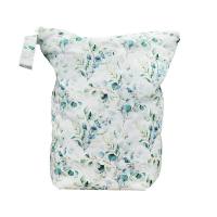 Blümchen volume wetbag PUL FLORAL white size L - recycled PES