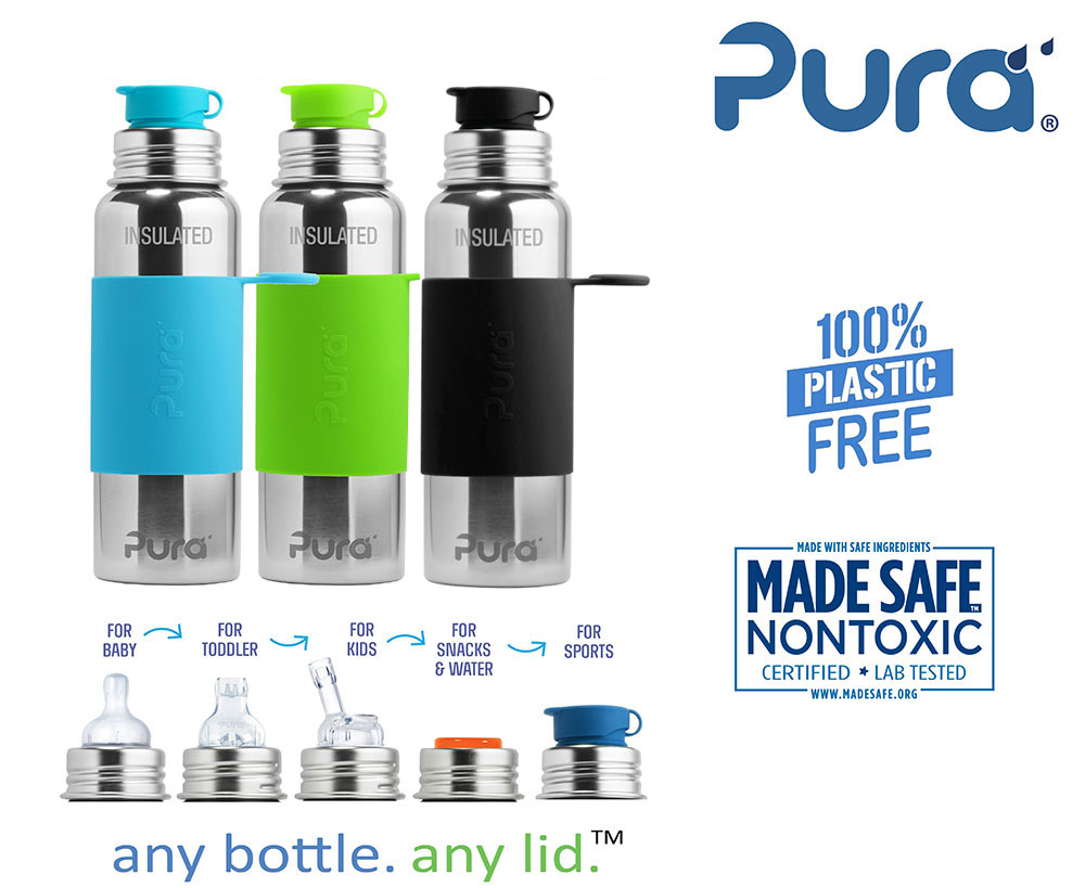 Pura Stainless, Stainless Steel Baby Bottles