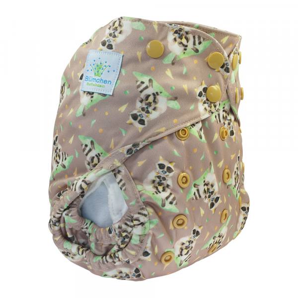 Blümchen diaper cover OneSize PUL Snaps watercolor collection