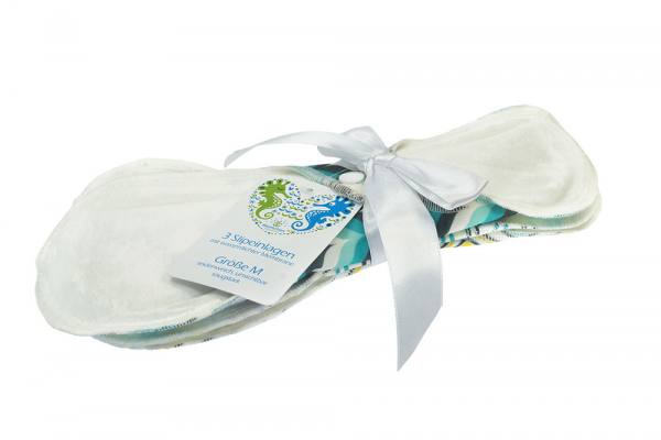 Blümchen waterproof butterfly pads Hemp/ Panty liners 3pcs. (Made in Turkey) - SMALL