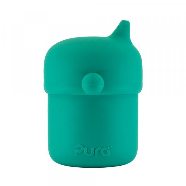 PURA My-My™ Kombi-Pack Silikon Trinklernbecher + Snackbox (funktionales Spielzeug) MINT