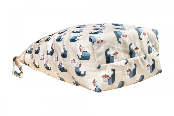 Blümchen wasserdichter Faltbodensack PUL mit Zip Cozy Designs Größe L