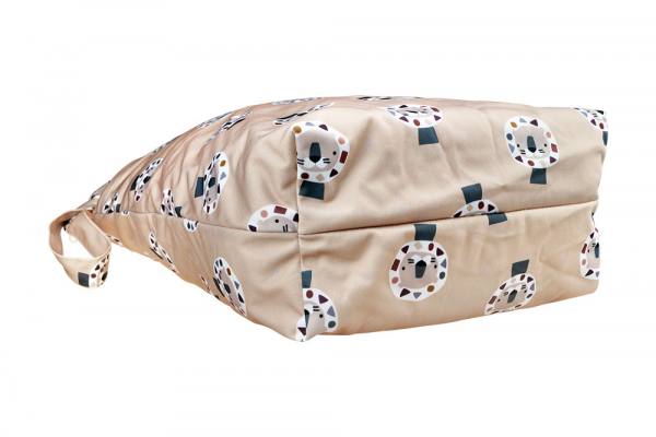 Blümchen wasserdichter Faltbodensack PUL mit Zip Cozy Designs Größe L