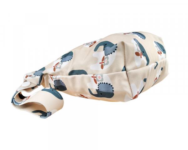 Blümchen wasserdichter Faltbodensack PUL mit Zip Cozy Designs Größe S