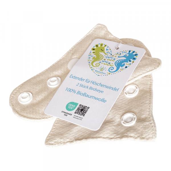 Blümchen Birdseye extender for sized diaper Organic Cotton