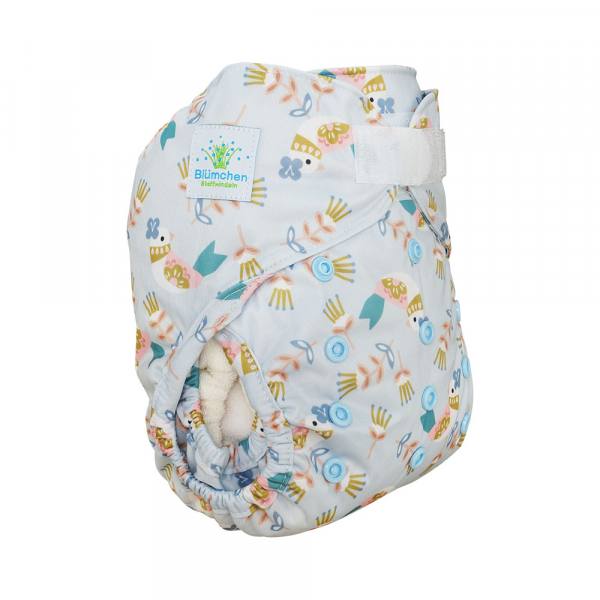 Blümchen diaper cover OneSize PUL Hook Harmony Designs (recycled PES)