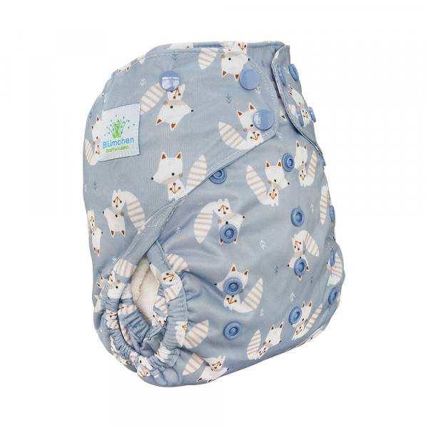 Blümchen diaper cover OneSize PUL Snaps Harmony Designs (recycled PES)