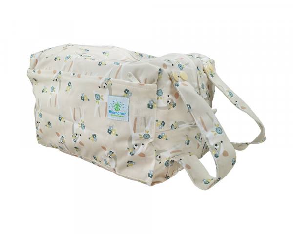 Blümchen wasserdichter Trolleybag PUL - recycled PES