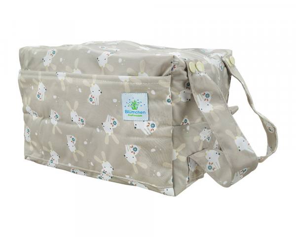 Blümchen wasserdichter Trolleybag PUL - recycled PES