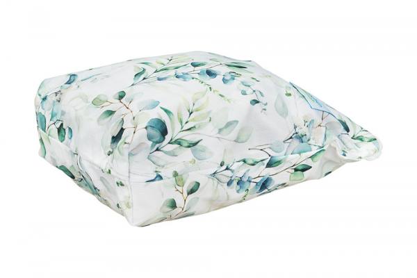 Blümchen wasserdichter Faltbodensack PUL FLORAL weiss Größe S - recycled PES