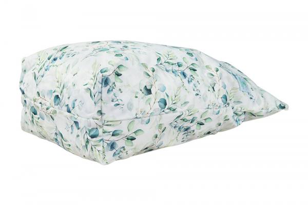 Blümchen wasserdichter Faltbodensack PUL FLORAL weiss Größe L - recycled PES