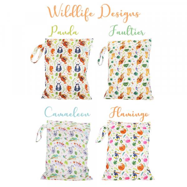 Blümchen wetbag Large PUL Wildlife Edition