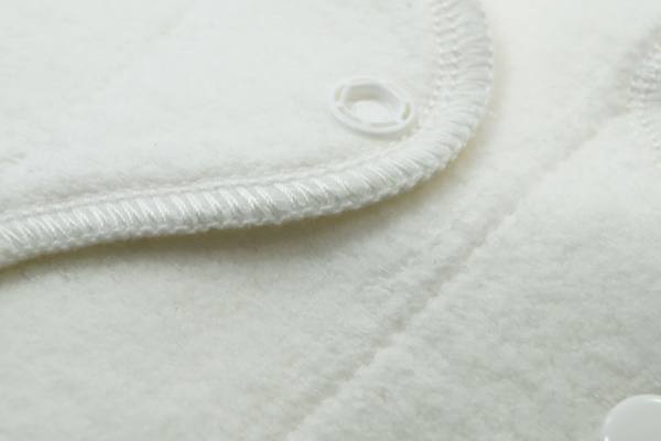 Blümchen waterproof panty liner Organic Cotton "Kuschel" 3pcs. white - MEDIUM